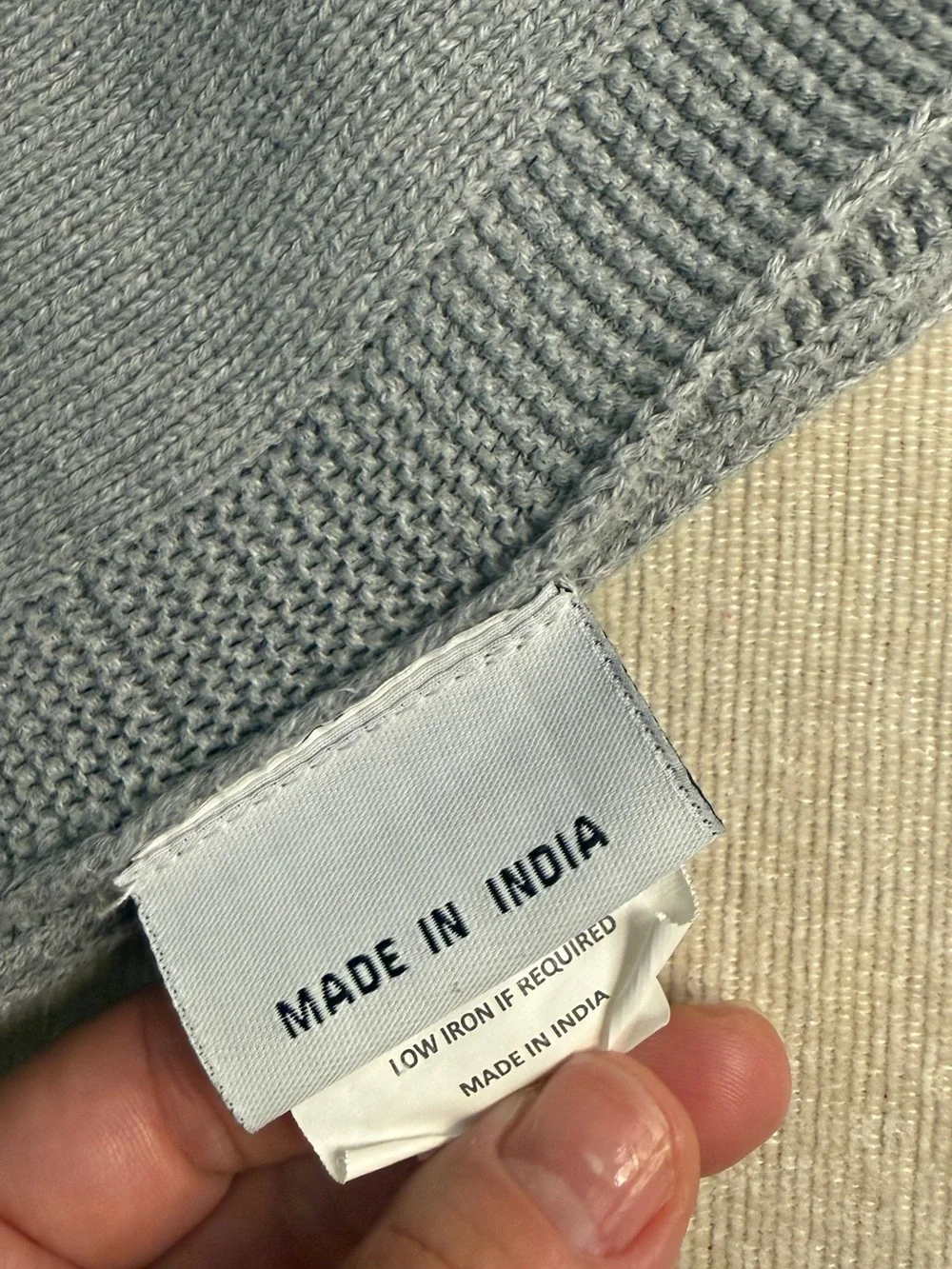 Gray Kids Bee Knit Blanket - Unbranded